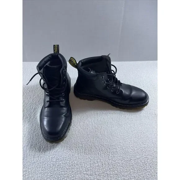 Dr Martens Black Leather Cartor Boots Men’s 13 M - Picture 2 of 10